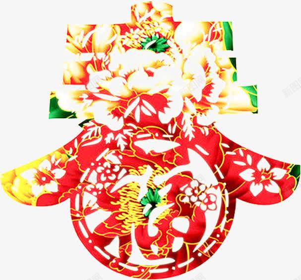 红色复古春字装饰png免抠素材_新图网 https://ixintu.com 复古 红色 装饰
