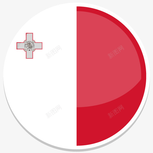马耳他平圆世界国旗图标集png免抠素材_新图网 https://ixintu.com malta 马耳他