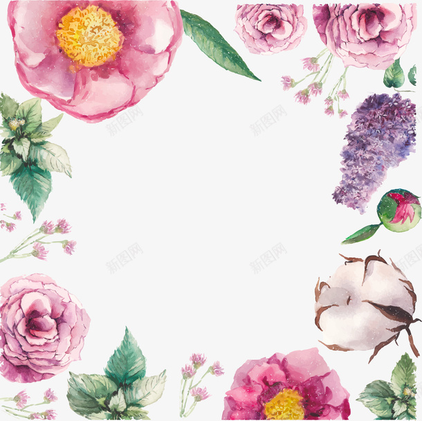 手绘简约花朵图案矢量图ai免抠素材_新图网 https://ixintu.com 图案 手绘 简约 花朵 矢量图