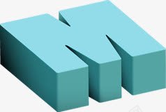 平放蓝色m立体字png免抠素材_新图网 https://ixintu.com M字幕 平放 立体 蓝色