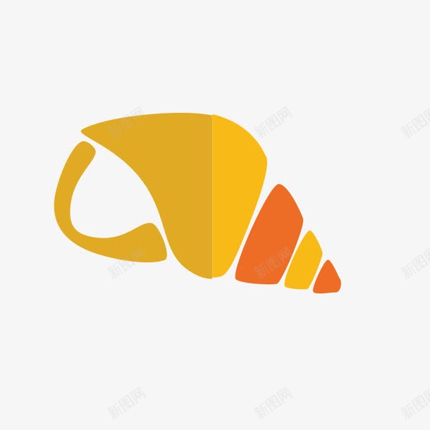 海螺png免抠素材_新图网 https://ixintu.com 可爱 海螺 螺 黄色