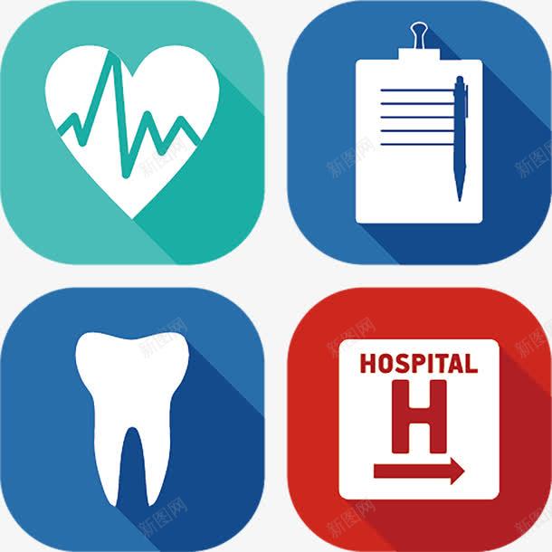 医用标志png免抠素材_新图网 https://ixintu.com 健康 医用标志 卡通 四格