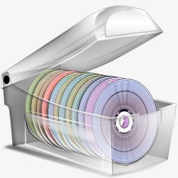 塑料盒光盘标志图标png_新图网 https://ixintu.com 光盘 图标 塑料盒 标志