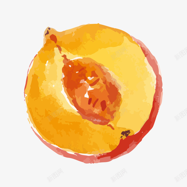 手绘桃子png免抠素材_新图网 https://ixintu.com 手绘画 桃子 水果 矢量装饰 装饰