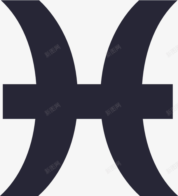 双鱼座矢量图图标eps_新图网 https://ixintu.com 双鱼座 矢量图