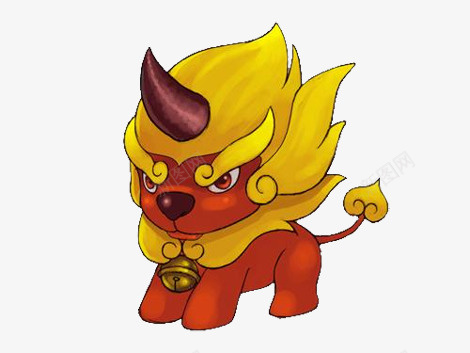 卡通年兽png免抠素材_新图网 https://ixintu.com 卡通 卡通年兽 年兽