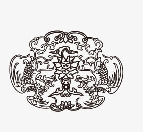凤图案png免抠素材_新图网 https://ixintu.com 中国传统 凤图案 凤图腾 黑色