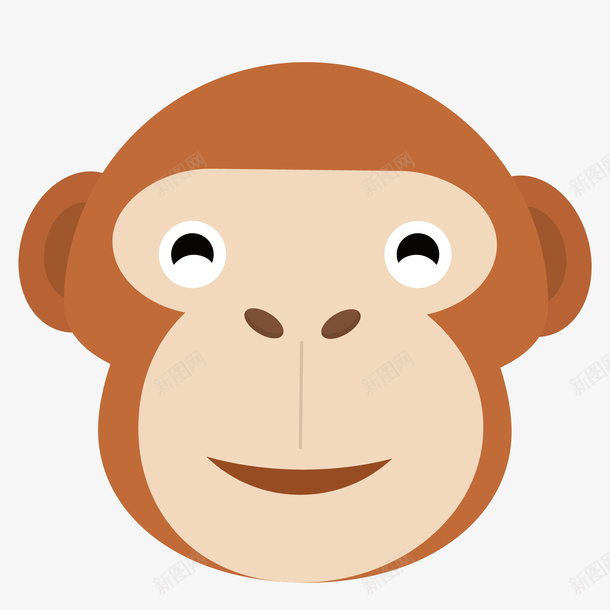 卡通动物矢量图图标ai_新图网 https://ixintu.com Q版动物 动物图标 卡通动物 可爱 扁平化动物 矢量图