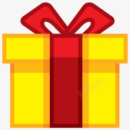黄色的礼物盒图标png免抠素材_新图网 https://ixintu.com 图标 礼物 黄色