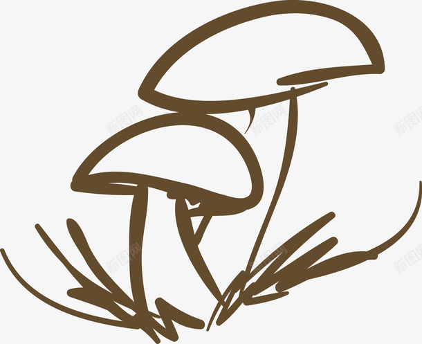 手绘植物树矢量图ai免抠素材_新图网 https://ixintu.com 手绘 手绘植物树 树木 植物 矢量图