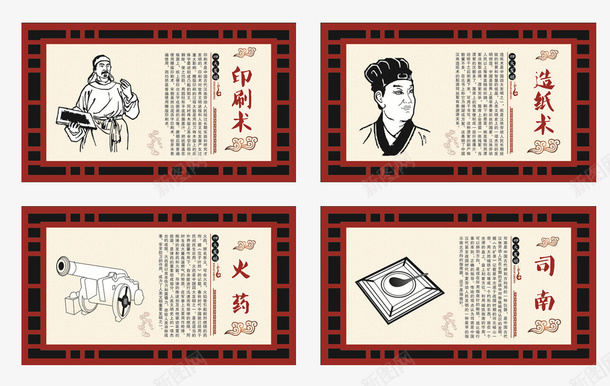 中国四大发明宣传png免抠素材_新图网 https://ixintu.com 中国四大发明图片 四大发明 图片 宣传 设计