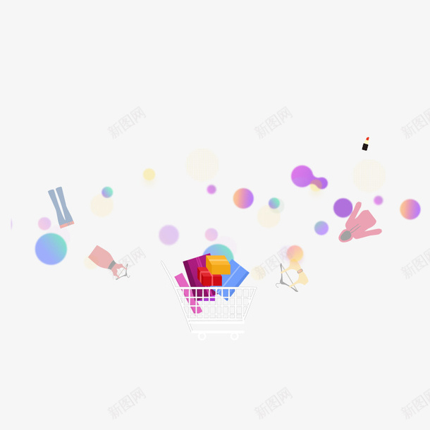 618购物车卡通图标png_新图网 https://ixintu.com 618 卡通 素材 购物车