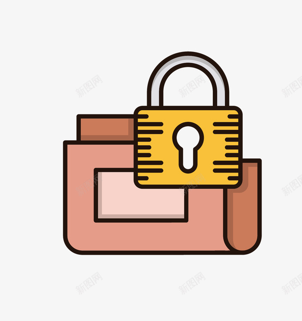 粉色安全标图标png_新图网 https://ixintu.com 上锁 保护 安全 安稳 性能 文件 锁头 黄色锁头