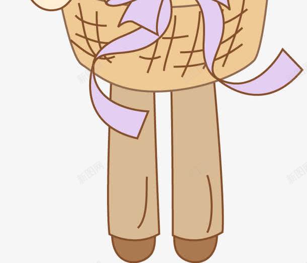 可爱卡通手捧花篮男孩png免抠素材_新图网 https://ixintu.com PNG 卡通 可爱 男孩 鲜花