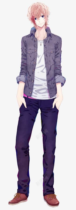 卡通红色头发男孩png免抠素材_新图网 https://ixintu.com 卡通 头发 男孩 红色