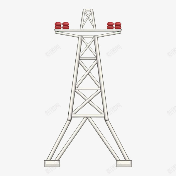 黑色线条手绘高压电线杆png免抠素材_新图网 https://ixintu.com 供电设施 卡通电线杆 手绘 电线 电线杆 高压电线杆 黑色线条