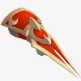 红色手绘花纹武器png免抠素材_新图网 https://ixintu.com 武器 红色 花纹