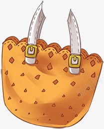 手绘黄色可爱包包png免抠素材_新图网 https://ixintu.com 包包 可爱 黄色