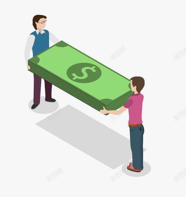卡通金融人物png免抠素材_新图网 https://ixintu.com 人物 卡通 装饰图案 金融