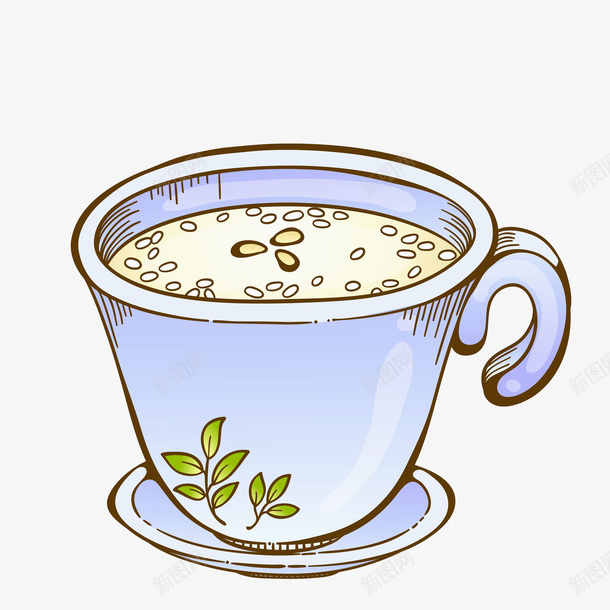 卡通一杯奶昔图png免抠素材_新图网 https://ixintu.com PNG装饰 卡通 奶昔 插图 杯子 蓝色的 饮料