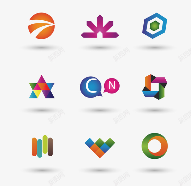 创意logo矢量图eps免抠素材_新图网 https://ixintu.com logo设计 创意logo 图形logo 矢量logo 矢量图