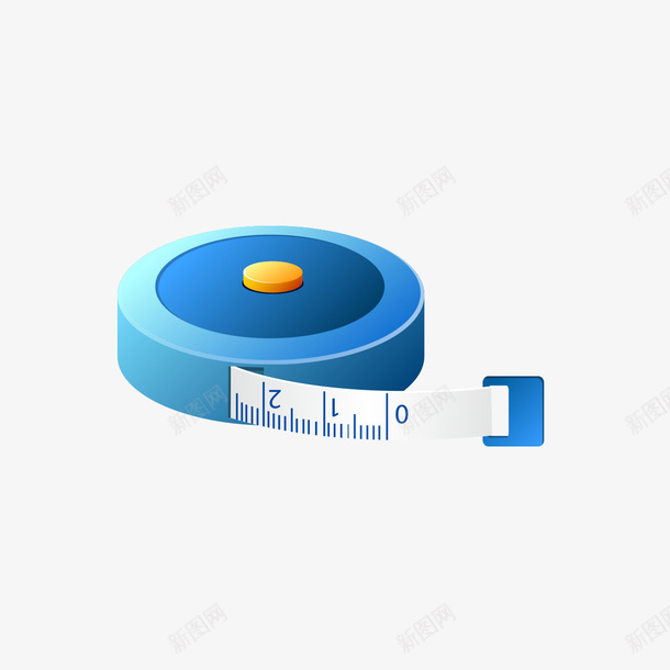 蓝色软尺图形png免抠素材_新图网 https://ixintu.com 图形 蓝色 蓝色软尺图形 软尺