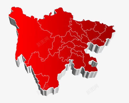 四川地图红色png免抠素材_新图网 https://ixintu.com 四川 四川地图 四川成都地图 地图 红色地图