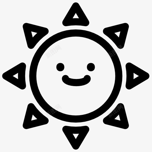 可爱的太阳图标png免抠素材_新图网 https://ixintu.com 太阳
