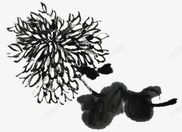 水墨植物花png免抠素材_新图网 https://ixintu.com 墨迹 花朵素材 花瓣图片 花瓣素材