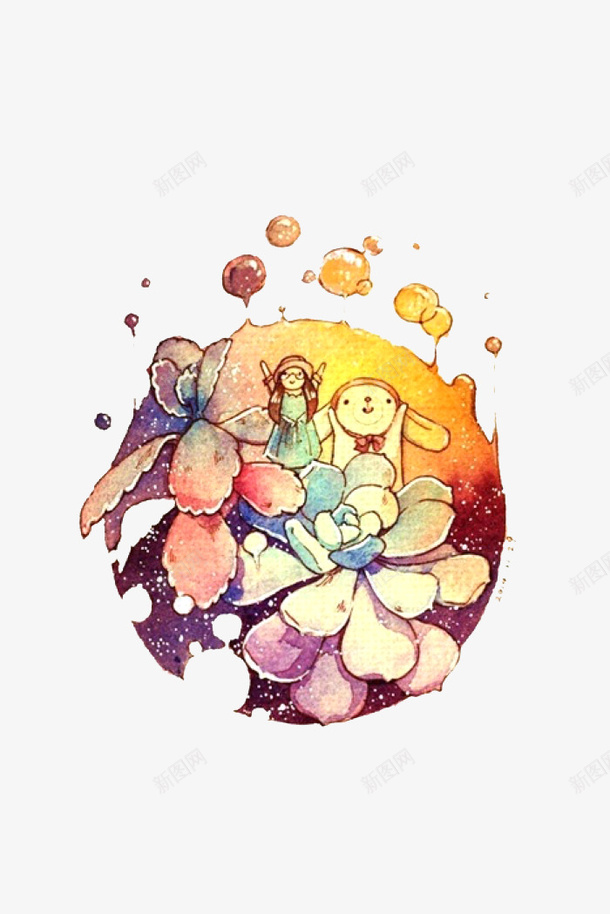 手绘小孩png免抠素材_新图网 https://ixintu.com png图形 png装饰 小孩 彩色 手绘 装饰