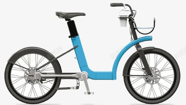 蓝色共享单车png免抠素材_新图网 https://ixintu.com OFO 共享 共享单车 蓝色单车