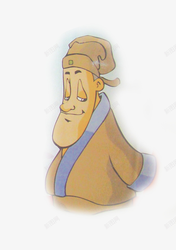 古代老人家psd免抠素材_新图网 https://ixintu.com 中国 傲慢 古代 老人