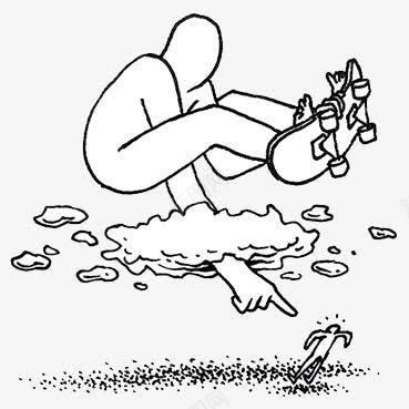 插画风格上帝之手8png免抠素材_新图网 https://ixintu.com 上帝之手 插画 黑白