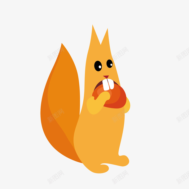 手绘卡通狐狸png免抠素材_新图网 https://ixintu.com 动物 卡通 小狐狸 手绘 手绘卡通狐狸 狐狸 黄色