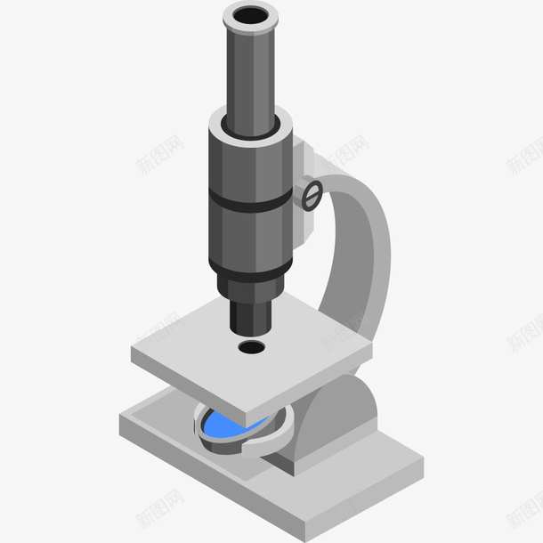 卡通显微镜png免抠素材_新图网 https://ixintu.com png图形 png装饰 卡通 显微镜 科技 装饰