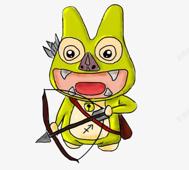 卡通射手座png免抠素材_新图网 https://ixintu.com 创意 十二星座 卡通 射手座 抽象 插画 猎户座