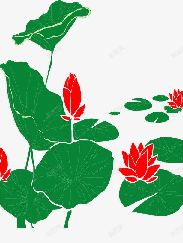 中国风手绘荷花png免抠素材_新图网 https://ixintu.com 手绘荷花 荷花 荷花图 荷花素材