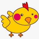 黄色卡通鸡png免抠素材_新图网 https://ixintu.com 卡通 黄色