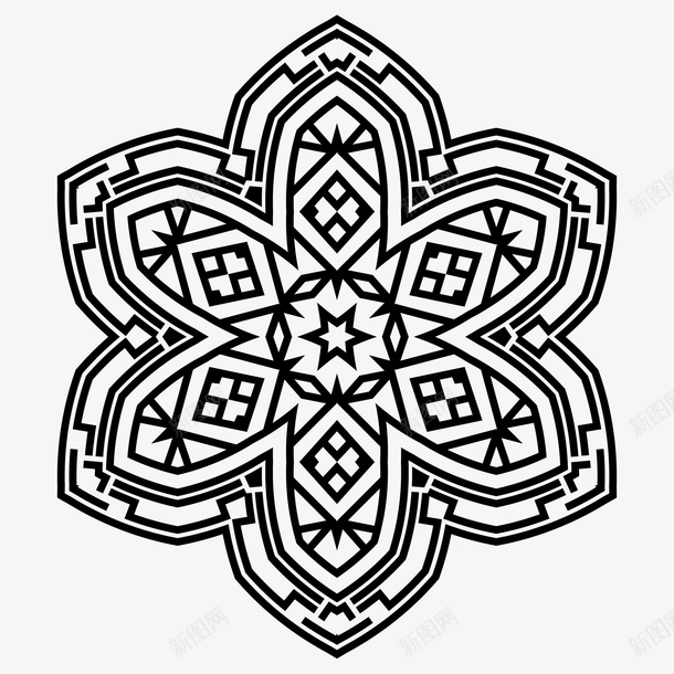 花纹图案046矢量图ai免抠素材_新图网 https://ixintu.com 图案 花纹式样 矢量图