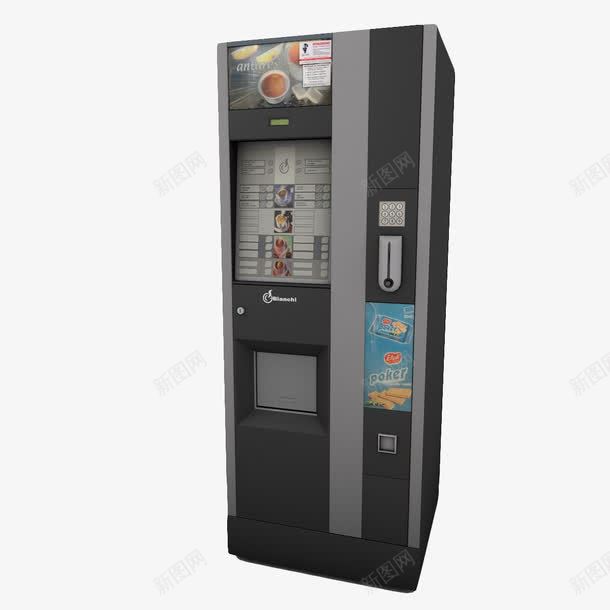 灰色饮料贩卖机png免抠素材_新图网 https://ixintu.com 售货机 灰色饮料贩卖机 自动售货机 贩卖机 食品 饮料