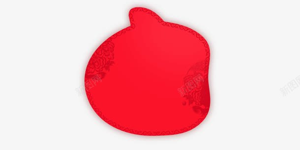 中国风红色圆形手绢png免抠素材_新图网 https://ixintu.com 国风 圆形 手绢 红色