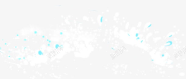 手绘蓝色唯美梦幻场景png免抠素材_新图网 https://ixintu.com 场景 梦幻 蓝色