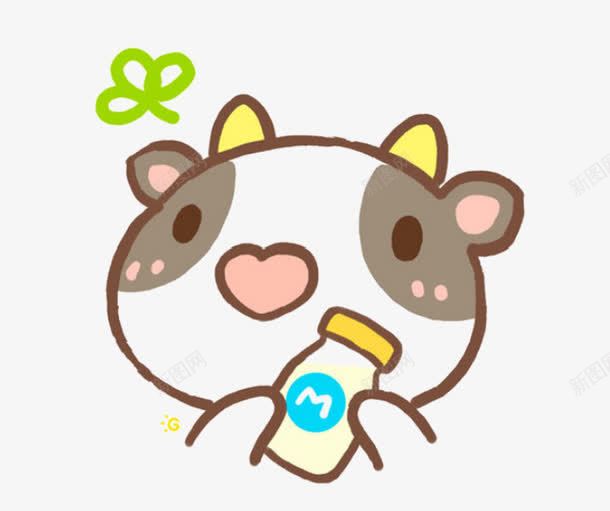 小奶牛png免抠素材_新图网 https://ixintu.com 网页卡通小动物