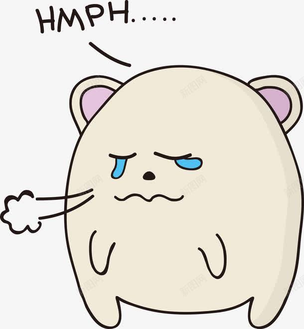 叹气的可爱动物png免抠素材_新图网 https://ixintu.com 动物插画 卡通动物 可爱动物 叹气 矢量动物