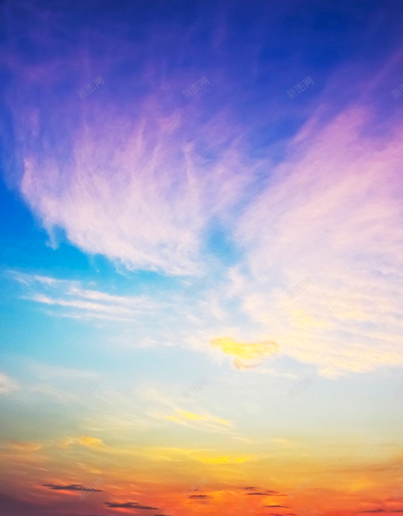 彩色天空云jpg设计背景_新图网 https://ixintu.com 云 天空 彩色 素材