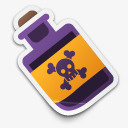 毒药怪异的贴纸png免抠素材_新图网 https://ixintu.com poison 毒药