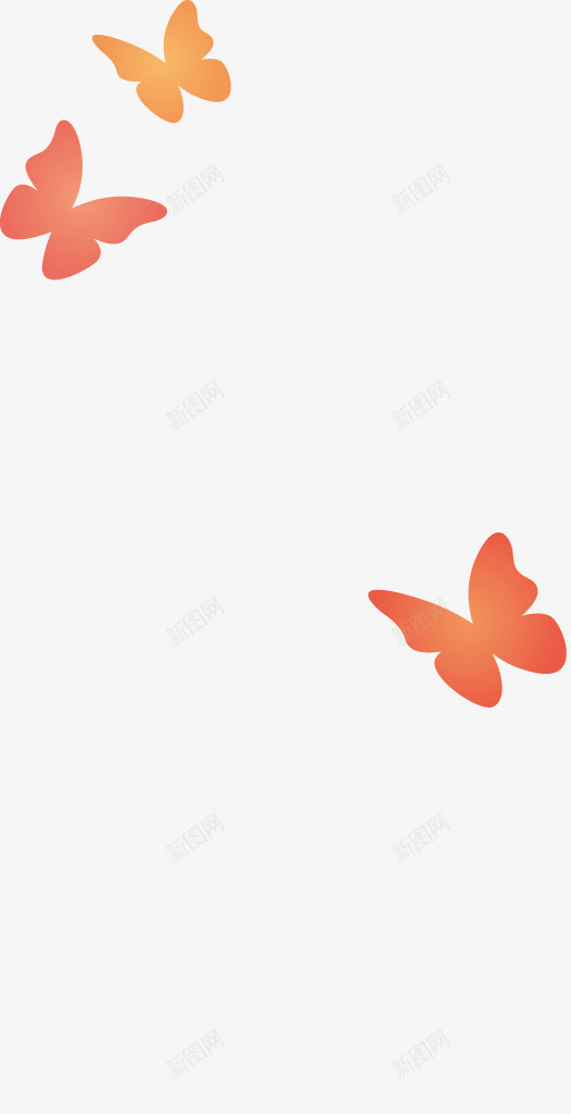 可爱卡通蝴蝶矢量图ai免抠素材_新图网 https://ixintu.com 卡通动物 可爱卡通 矢量素材蝴蝶 矢量图
