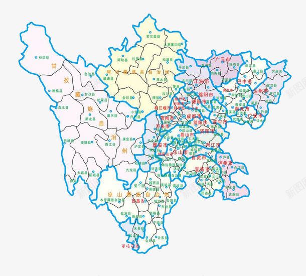 四川地图png免抠素材_新图网 https://ixintu.com 四川 四川地图 四川成都地图 四川省地图 地图