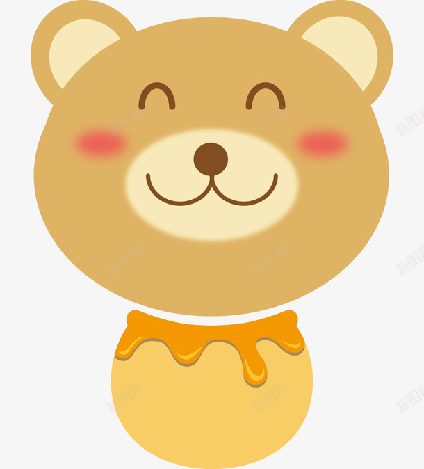 可爱卡通熊矢量图ai免抠素材_新图网 https://ixintu.com 卡通素材 可爱素材 熊 矢量素材 矢量图