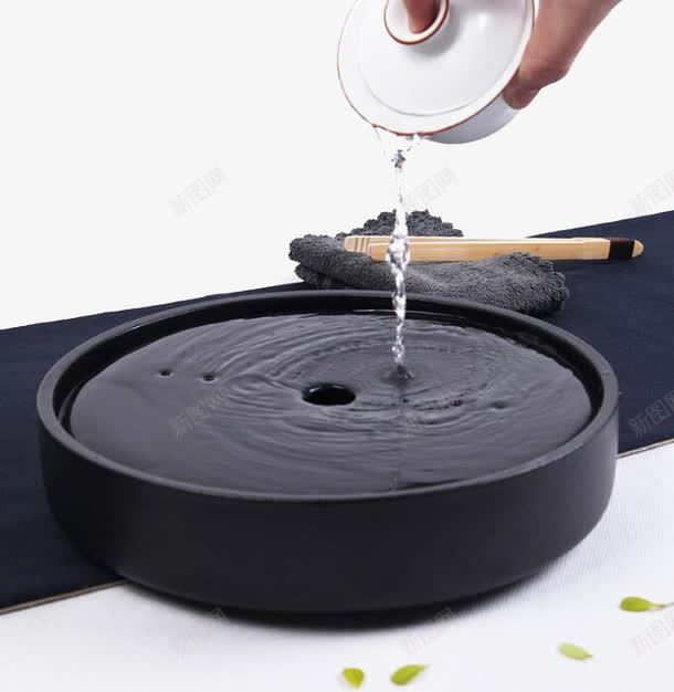 粗陶茶盘png免抠素材_新图网 https://ixintu.com 功夫茶具 干泡盘 简约壶承办公陶瓷仿古